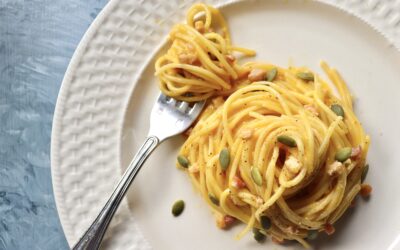 Pumpkin Spaghetti Carbonara